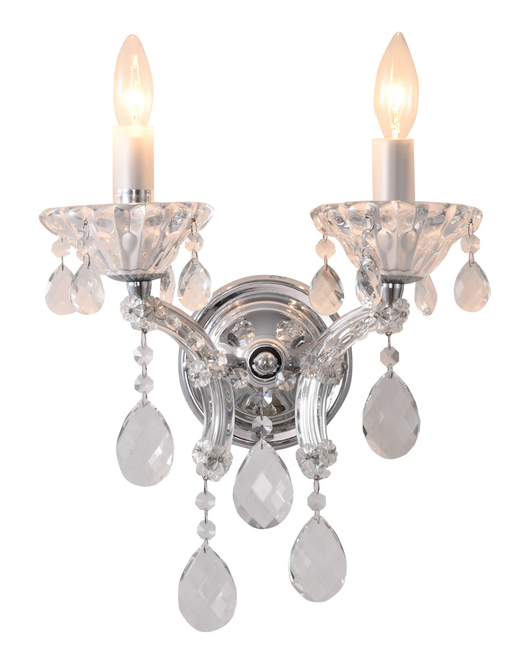 Bethel International Sconce 4307WB-C Wall Sconce Light - Chrome