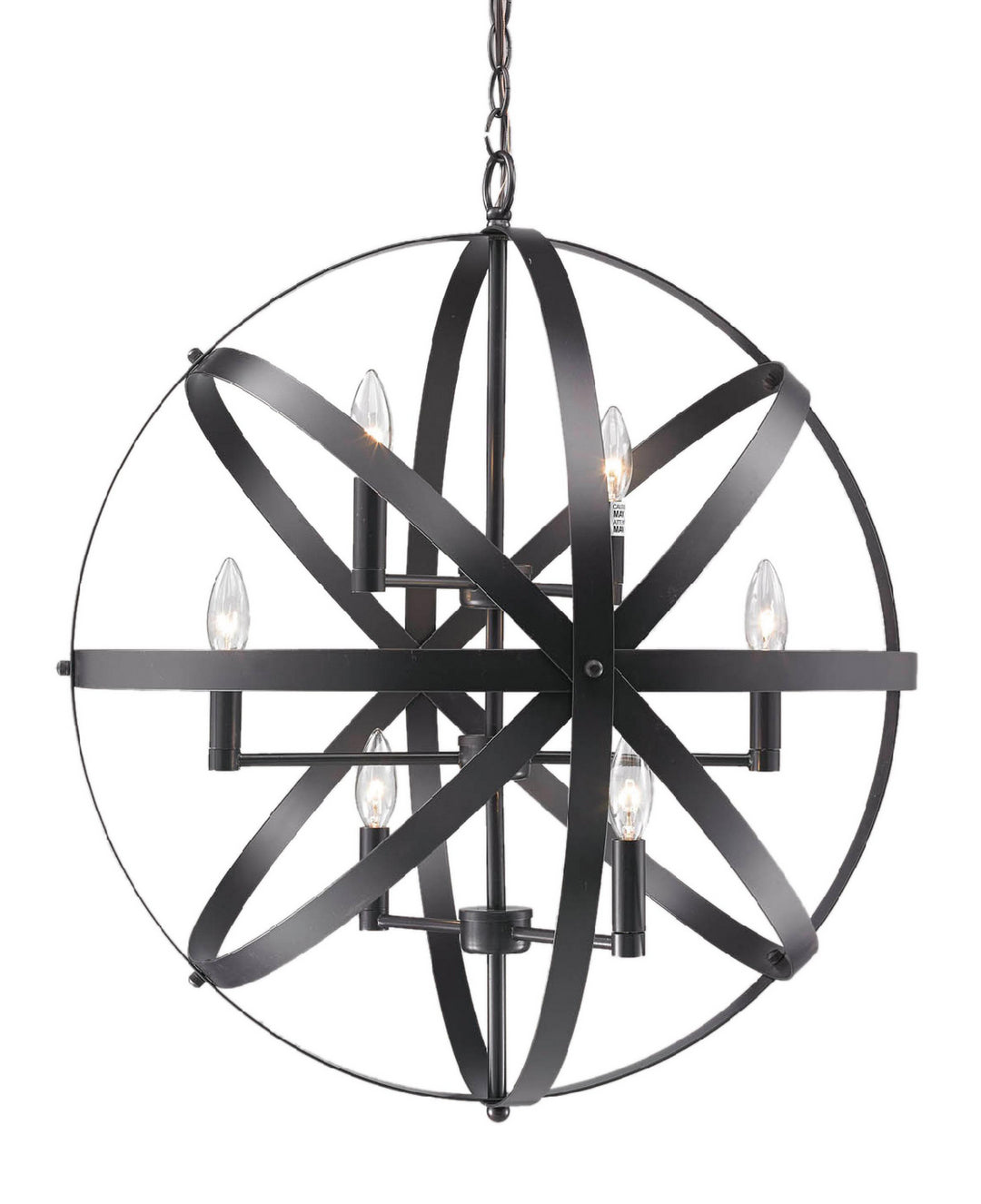 Bethel International Pendant YS165 Chandelier Light - Dark Brown
