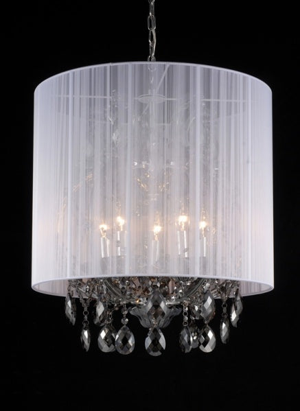 Bethel International Chandelier Light 4307-5SMK Chandelier Light - Chrome