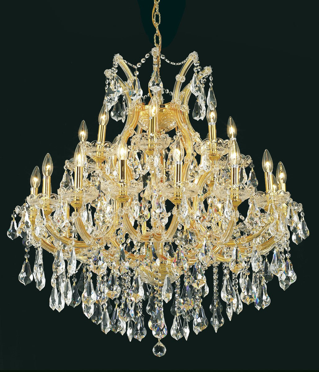 Elegant Maria Theresa 2801D36G/RC Chandelier Light - Gold