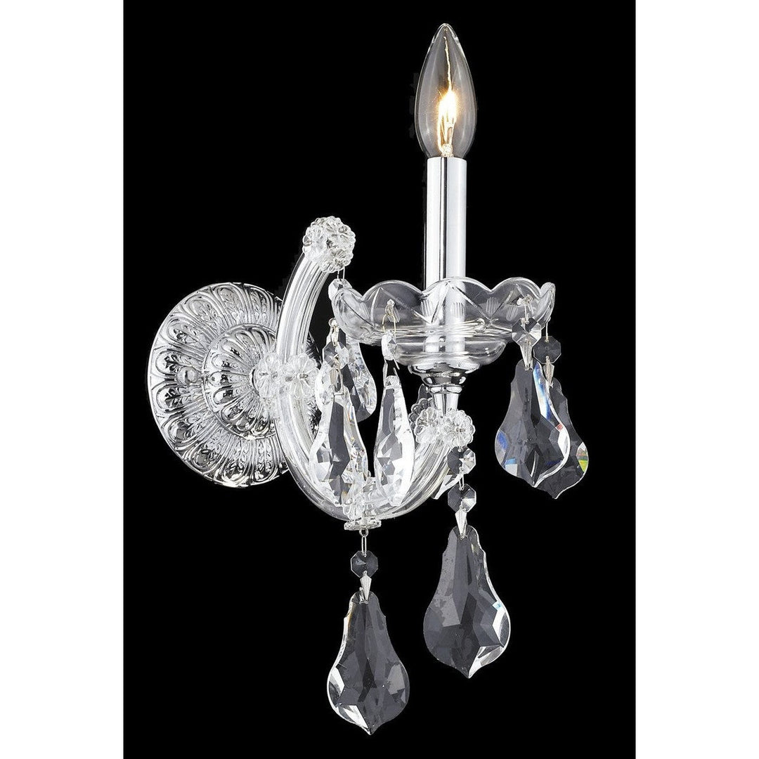 Elegant Maria Theresa 2801W1C/RC Wall Sconce Light - Chrome