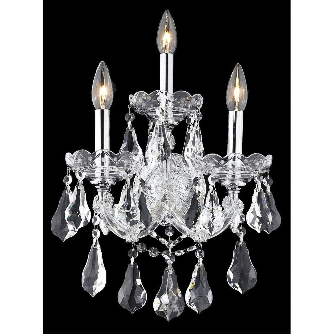 Elegant Maria Theresa 2801W3C/RC Wall Sconce Light - Chrome