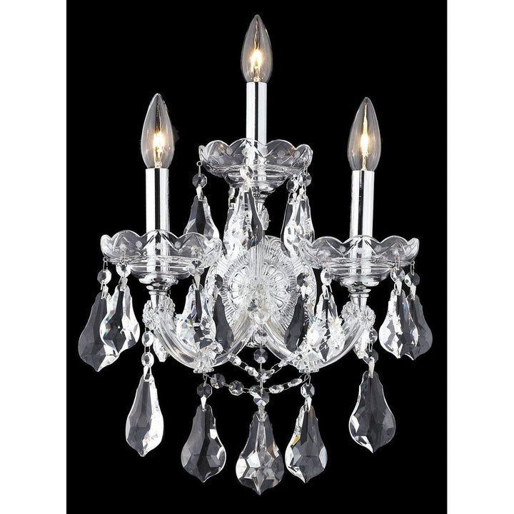 Elegant Maria Theresa 2801W3C/RC Wall Sconce Light - Chrome