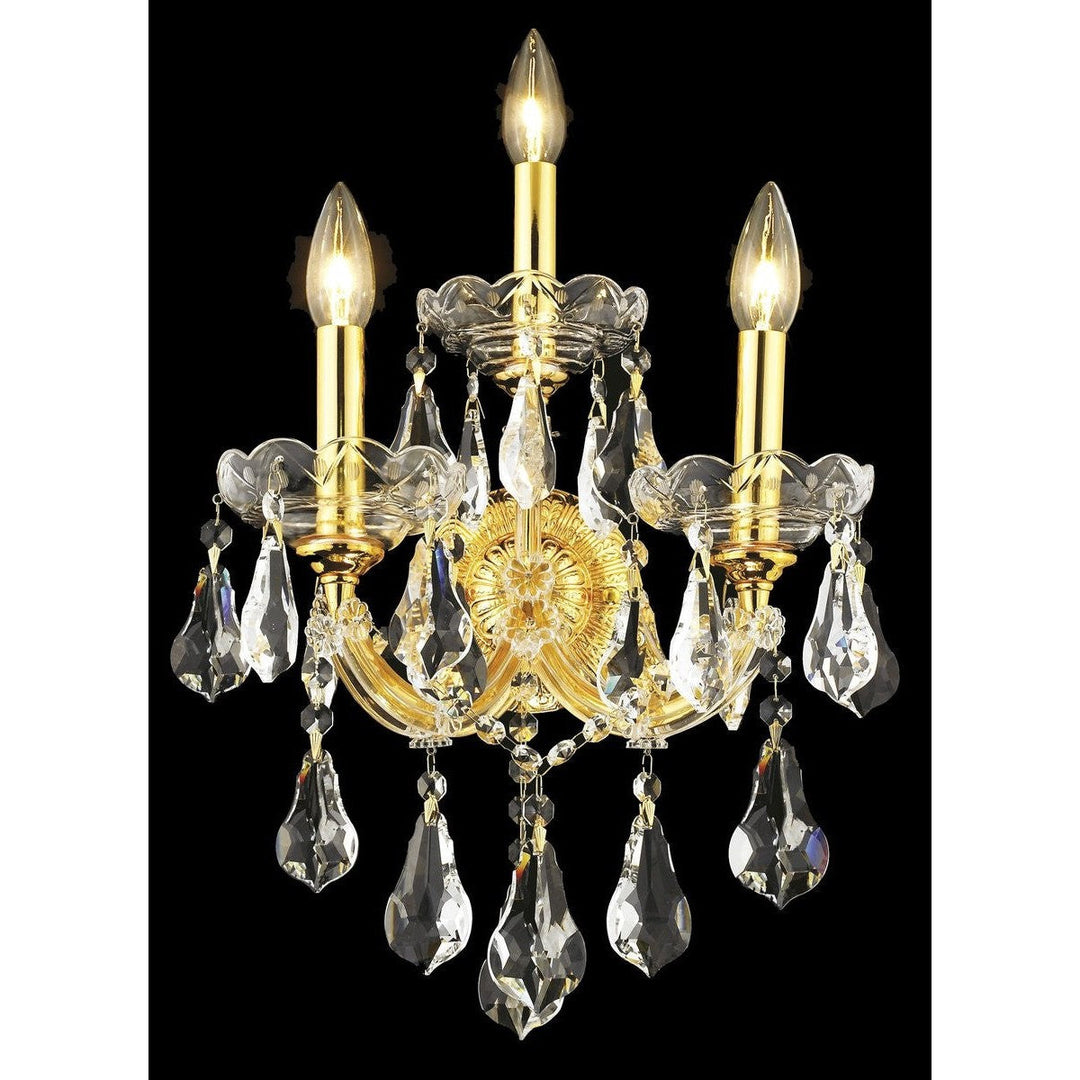 Elegant Maria Theresa 2801W3G/RC Wall Sconce Light - Gold