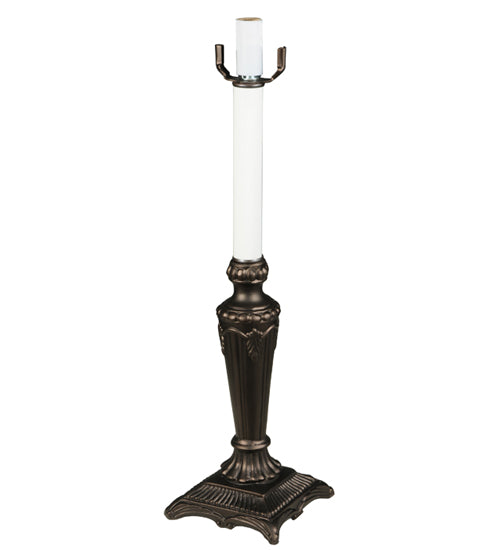 Meyda Tiffany Lighting 48381 Fleur One Light Table Base Utility Light Bronze / Dark