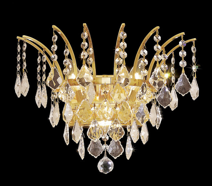 Elegant Victoria 8033W16G/RC Wall Sconce Light - Gold