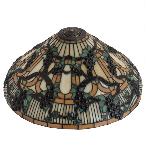 Meyda Tiffany Lighting 48547 Jeweled Grape Shade Lamp Shade Bronze / Dark