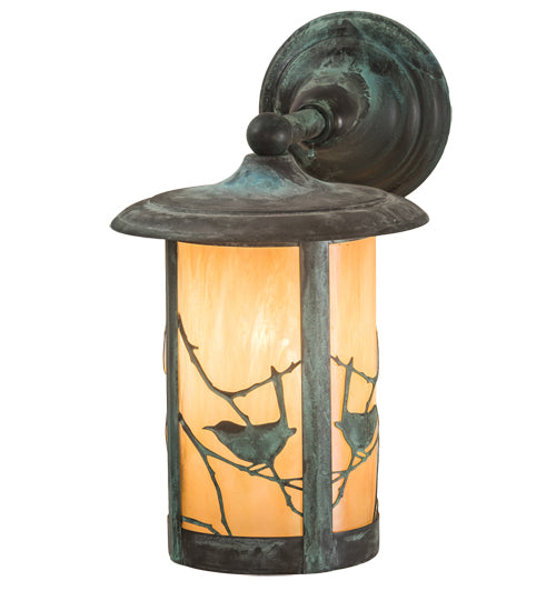 Meyda Tiffany Lighting 48725 Fulton One Light Wall Sconce Outdoor Verde