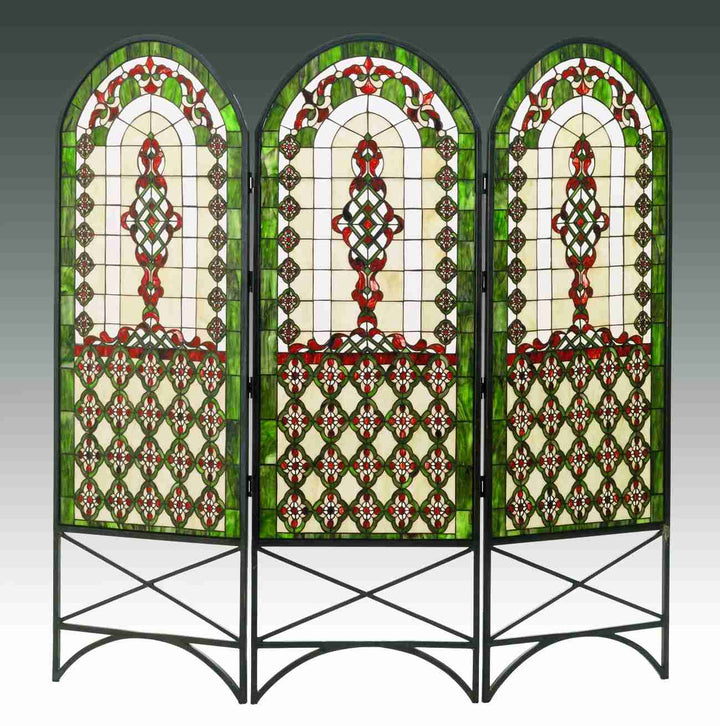 Meyda Tiffany Lighting 48809 Quatrefoil Room Divider Furniture Bronze / Dark