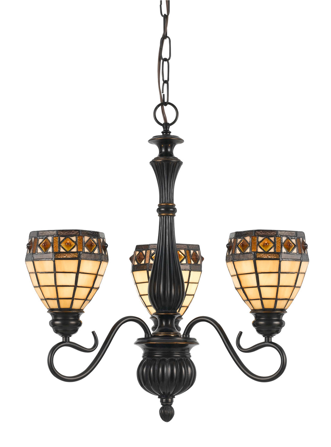 Cal FX-2332/3 Chandelier Light - Dark Bronze