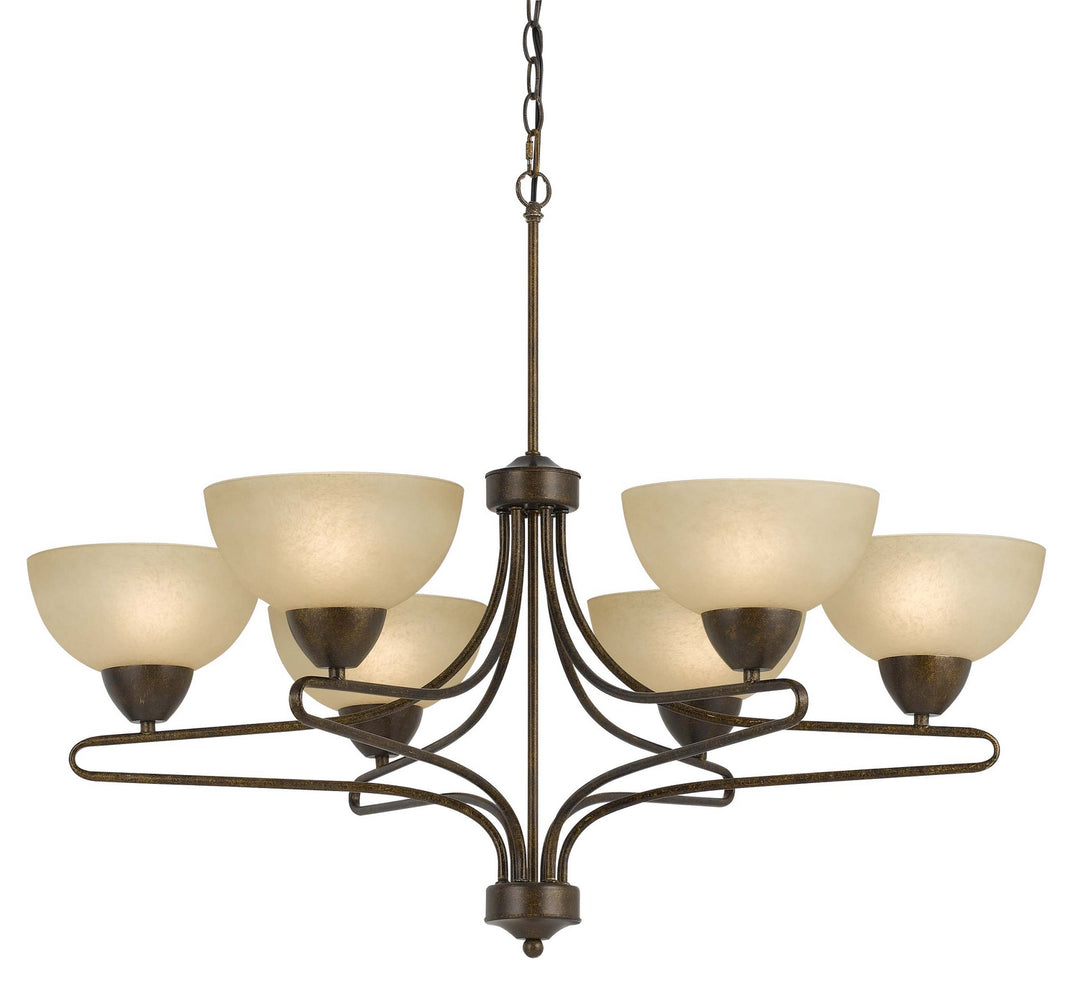 Cal Romano FX-3529/6 Chandelier Light - Rust