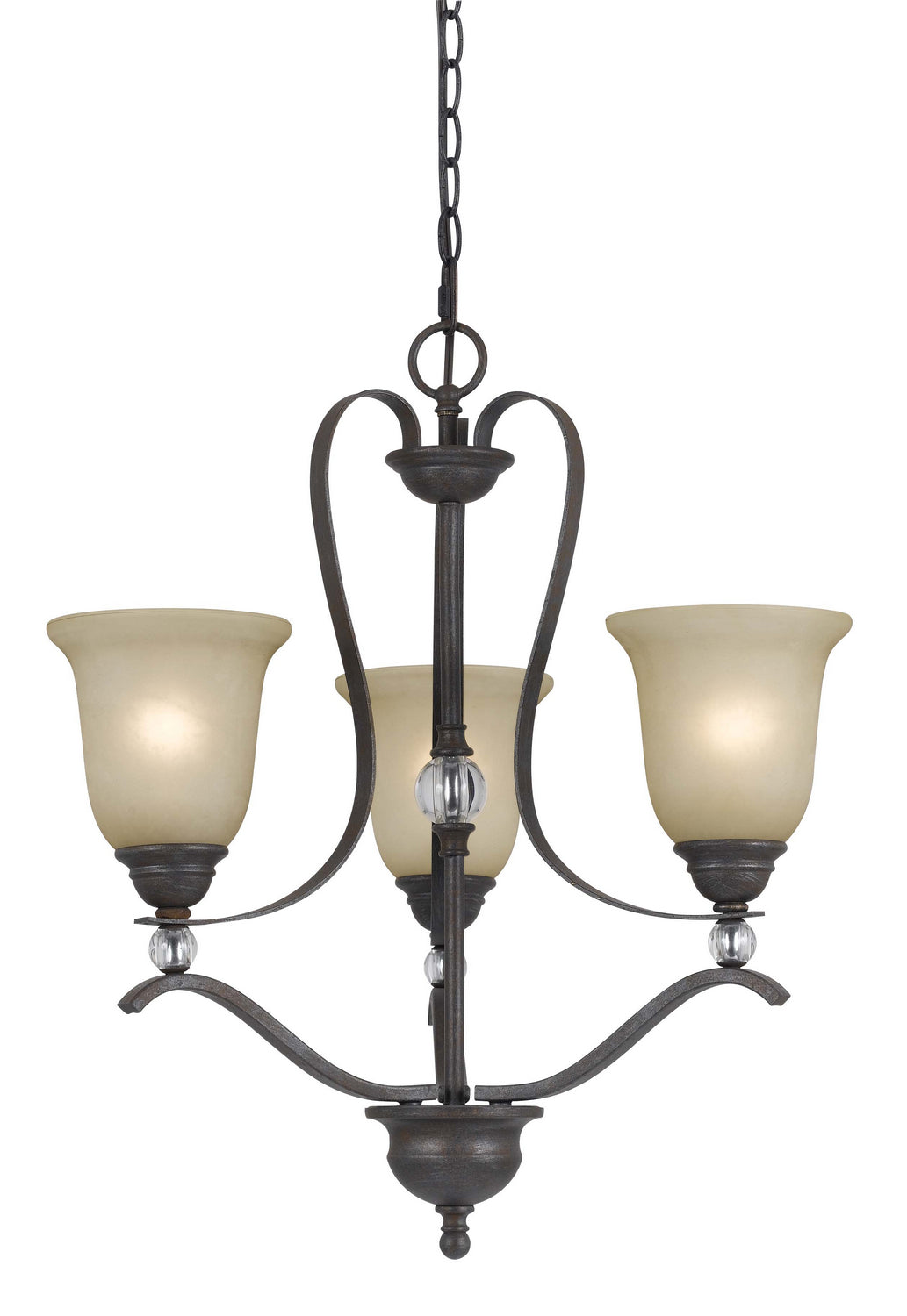 Cal Riverton FX-3530/3 Chandelier Light - Dark Bronze