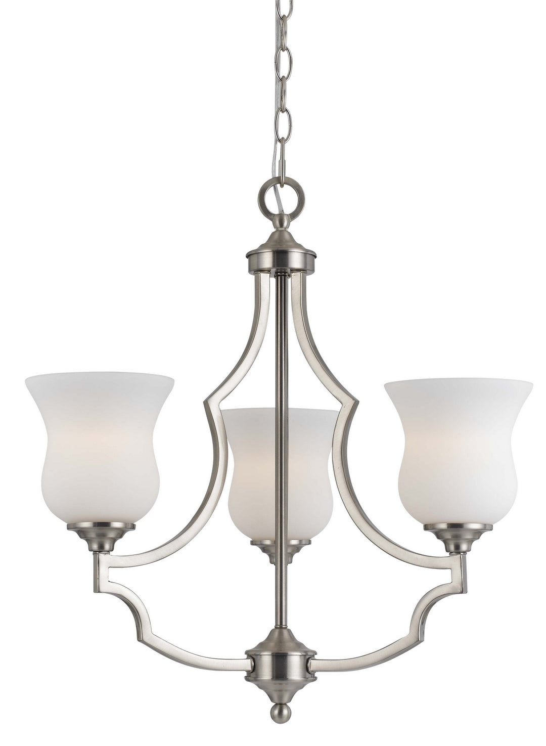 Cal Barrie FX-3531/3 Chandelier Light - Brushed Steel