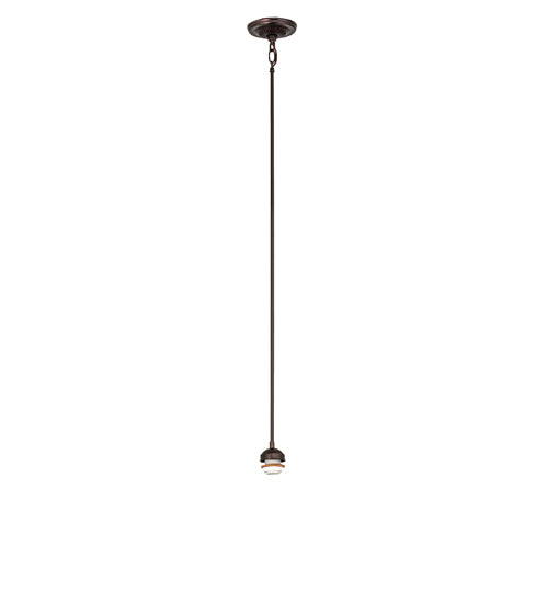 Meyda Tiffany Lighting 48913 Ginkgo One Light Pendant Hardware Utility Light Bronze / Dark