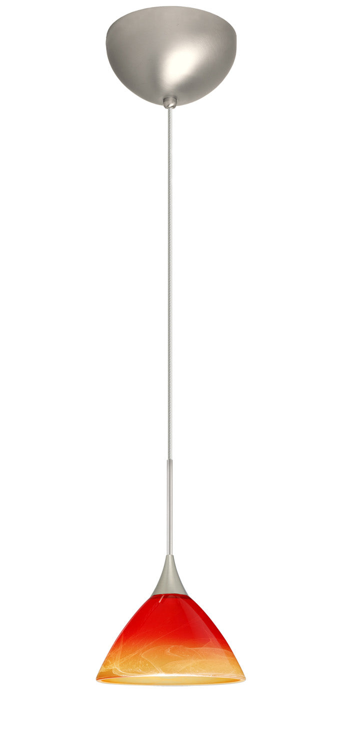 Besa Domi 1XC-1743SL-LED-SN Pendant Light - Satin Nickel
