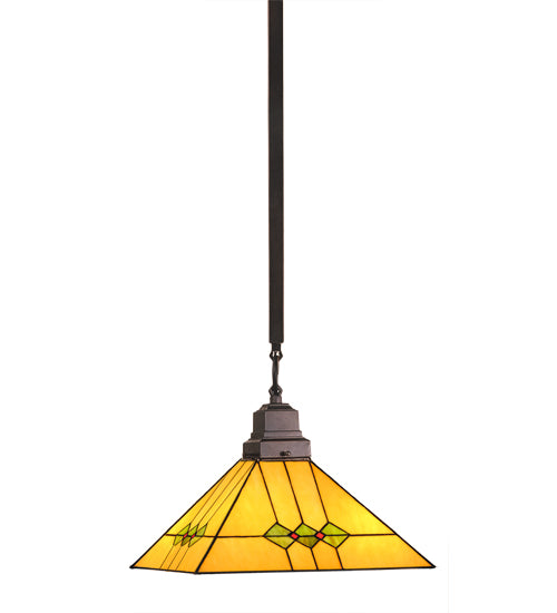 Meyda Tiffany Martini Mission 49115 Pendant Light - Craftsman Brown