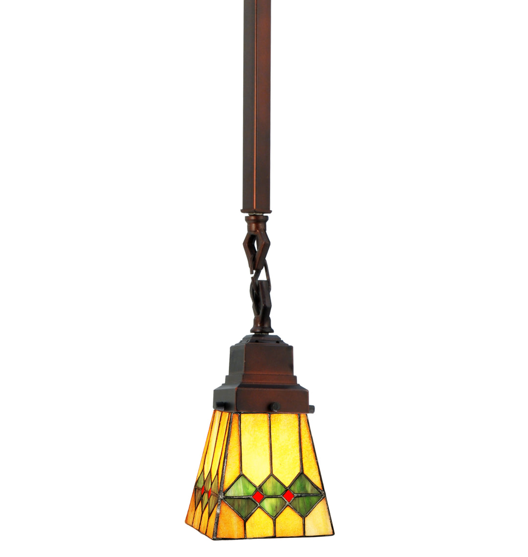 Meyda Tiffany Martini Mission 49120 Pendant Light - Matte Copper Vein