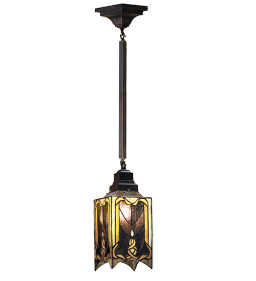 Meyda Tiffany Cottage Mission 49124 Pendant Light - Pbnawg Ha Clear