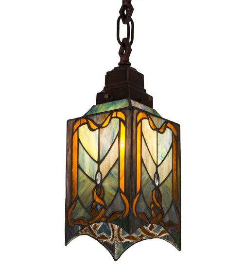 Meyda Tiffany Cottage Mission 49125 Pendant Light - Pbnawg Ha Clear