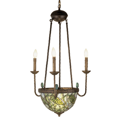 Meyda Tiffany Lotus Bud 49261 Chandelier Light - Antique Copper