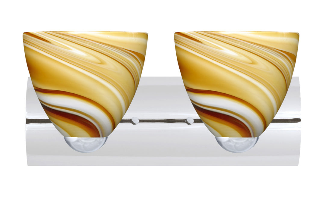Besa Sasha 2WZ-7572HN-CR Bath Vanity Light 15 in. wide - Chrome