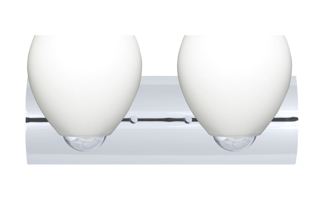 Besa Bolla 2WZ-412207-LED-CR Bath Vanity Light 23 in. wide - Chrome