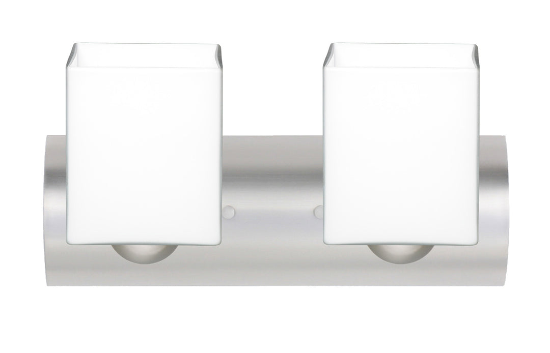 Besa Rise 2WZ-449807-LED-SN Bath Vanity Light 15 in. wide - Satin Nickel