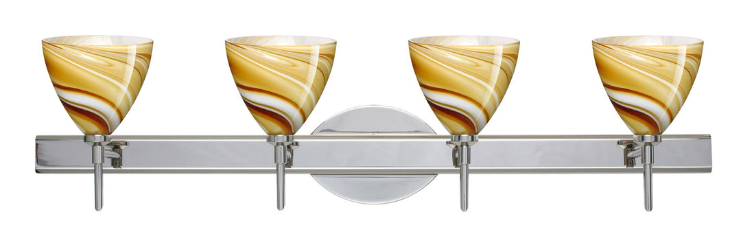 Besa Mia 4SW-1779HN-CR Bath Vanity Light 31 in. wide - Chrome