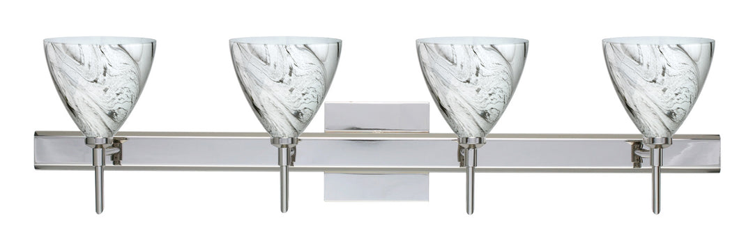 Besa Mia 4SW-1779MG-CR-SQ Bath Vanity Light 31 in. wide - Chrome