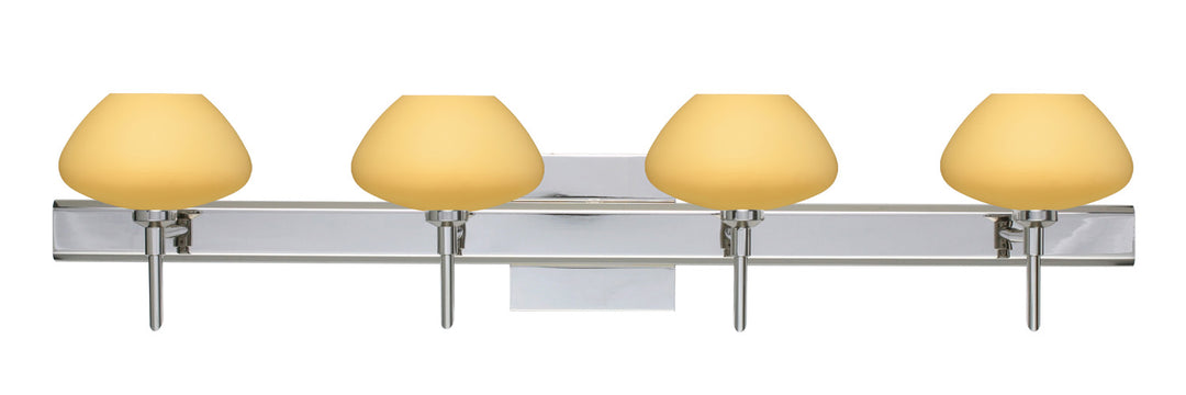Besa Peri 4SW-5410VM-CR-SQ Bath Vanity Light 31 in. wide - Chrome