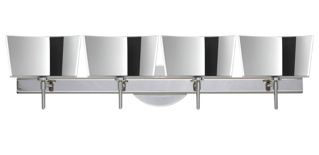 Besa Groove 4SW-6773MR-CR Bath Vanity Light 32 in. wide - Chrome
