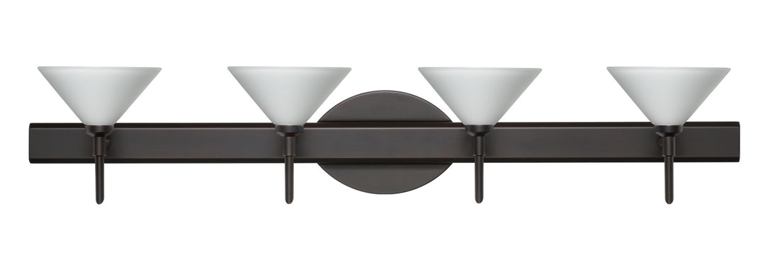 Besa Kona 4SW-117607-BR Bath Vanity Light 31 in. wide - Bronze