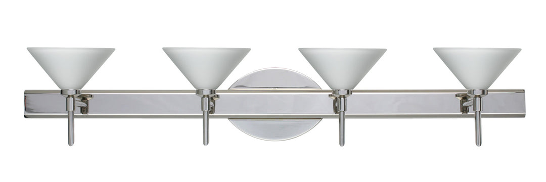 Besa Kona 4SW-117607-CR Bath Vanity Light 31 in. wide - Chrome
