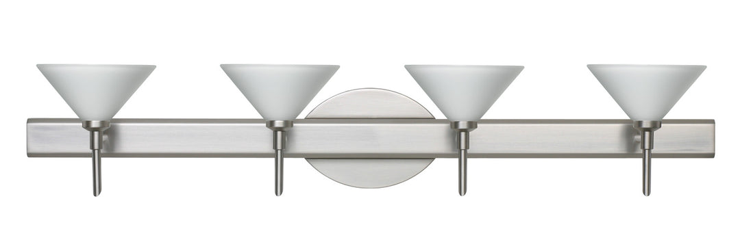 Besa Kona 4SW-117607-SN Bath Vanity Light 31 in. wide - Satin Nickel