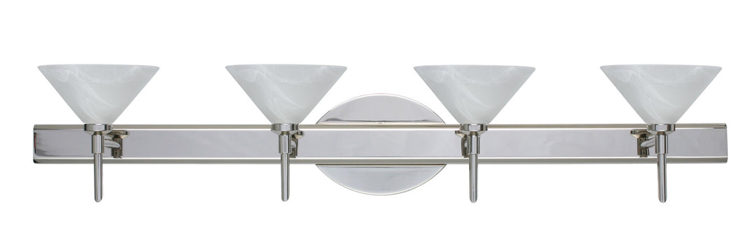 Besa Kona 4SW-117652-CR Bath Vanity Light 31 in. wide - Chrome