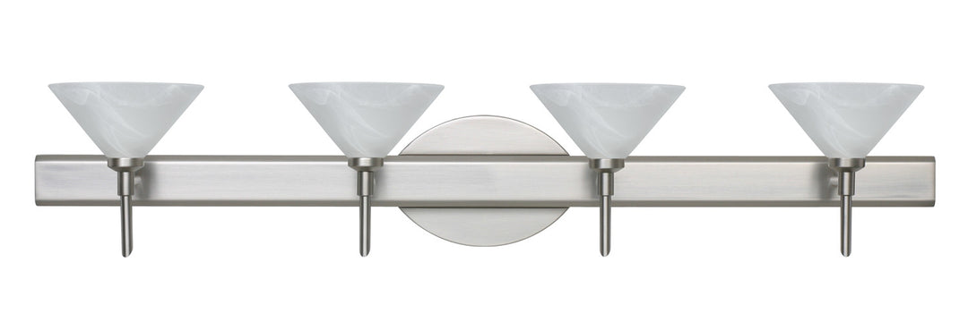 Besa Kona 4SW-117652-SN Bath Vanity Light 31 in. wide - Satin Nickel