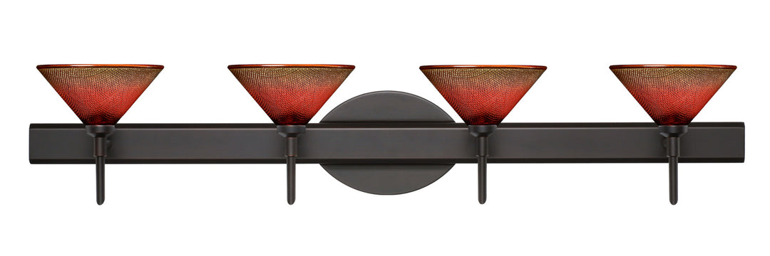 Besa Kona 4SW-117681-BR Bath Vanity Light 31 in. wide - Bronze
