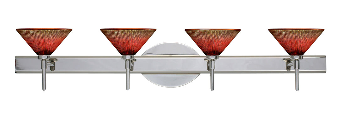 Besa Kona 4SW-117681-CR Bath Vanity Light 31 in. wide - Chrome