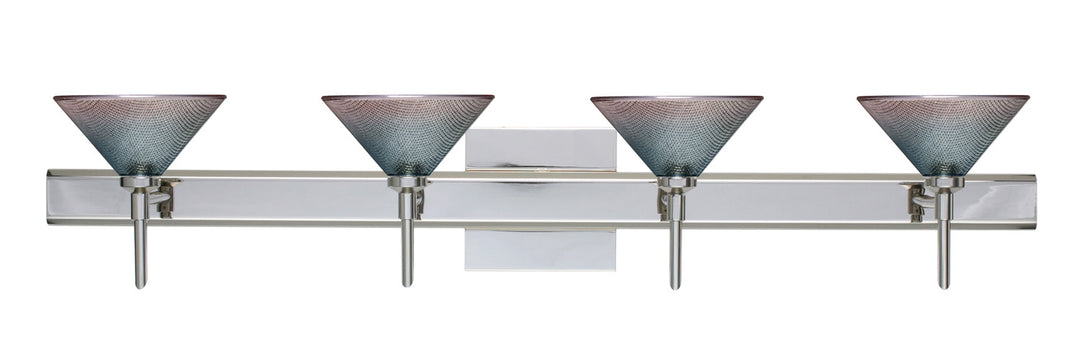 Besa Kona 4SW-117691-CR-SQ Bath Vanity Light 31 in. wide - Chrome