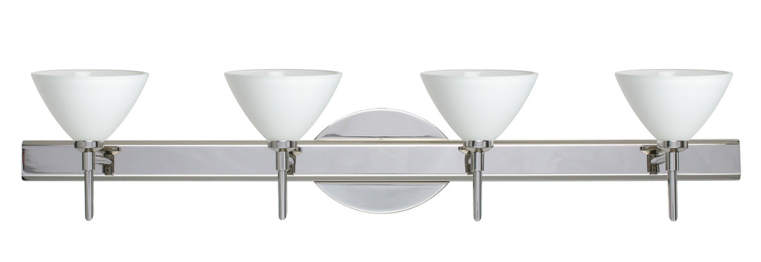 Besa Domi 4SW-174307-CR Bath Vanity Light 31 in. wide - Chrome