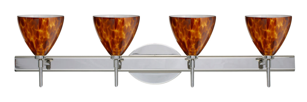 Besa Mia 4SW-177918-CR Bath Vanity Light 31 in. wide - Chrome