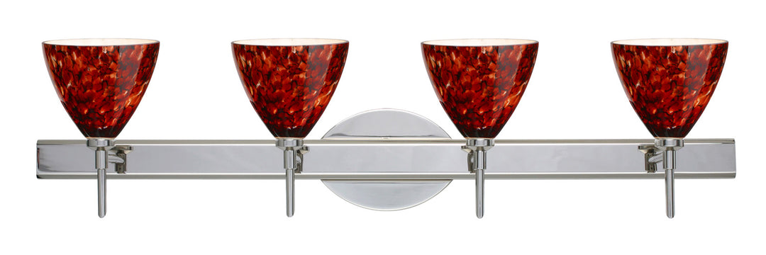 Besa Mia 4SW-177941-CR Bath Vanity Light 31 in. wide - Chrome