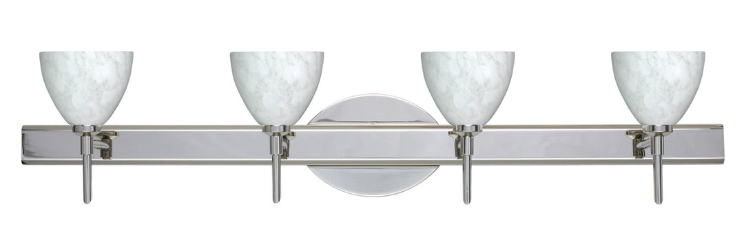 Besa Divi 4SW-185819-CR Bath Vanity Light 31 in. wide - Chrome