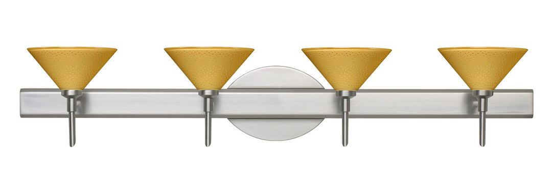 Besa Kona 4SW-282490-SN Bath Vanity Light 31 in. wide - Satin Nickel