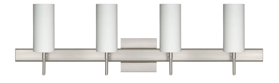 Besa Copa 4SW-440307-SN-SQ Bath Vanity Light 31 in. wide - Satin Nickel