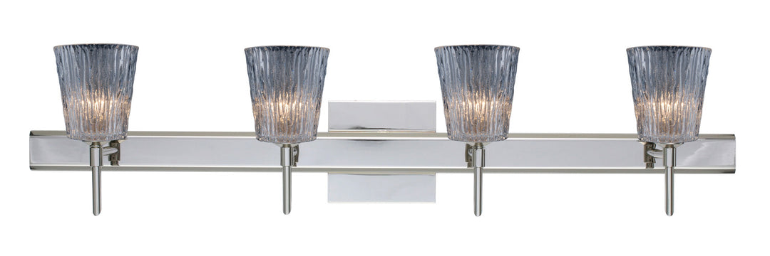 Besa Nico 4SW-512500-CR-SQ Bath Vanity Light 31 in. wide - Chrome