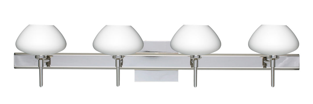 Besa Peri 4SW-541007-CR-SQ Bath Vanity Light 31 in. wide - Chrome