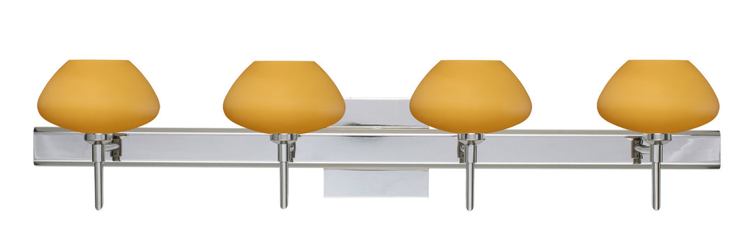 Besa Peri 4SW-541080-CR-SQ Bath Vanity Light 31 in. wide - Chrome