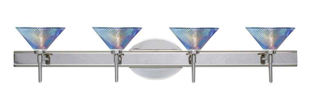 Besa Kona 4SW-550493-CR Bath Vanity Light 31 in. wide - Chrome