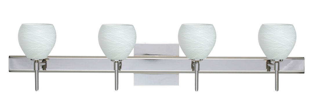 Besa Tay Tay 4SW-560560-CR-SQ Bath Vanity Light 31 in. wide - Chrome